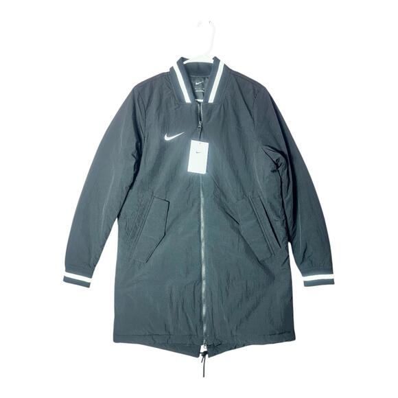 NWT Nike Dugout Bench Softball Jacker Mid Thigh Black Women's Size Small - Picture 3 of 9